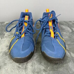 Nike Kids Basketball Shoes Blue Orange Sneakers Athletic 6Y